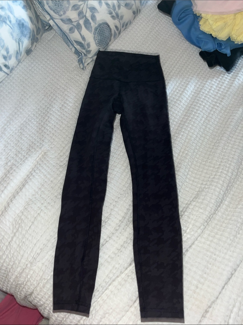 lululemon athletica Black Houndstooth-Effect High-Waist Leggings